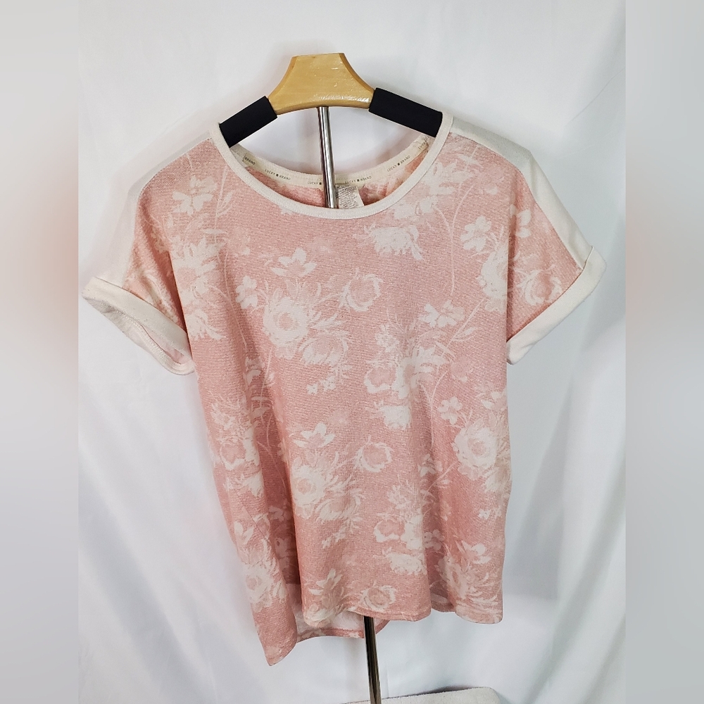 Lucky Brand Floral Pink Women's Top
